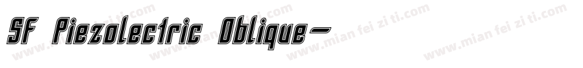SF Piezolectric Oblique字体转换